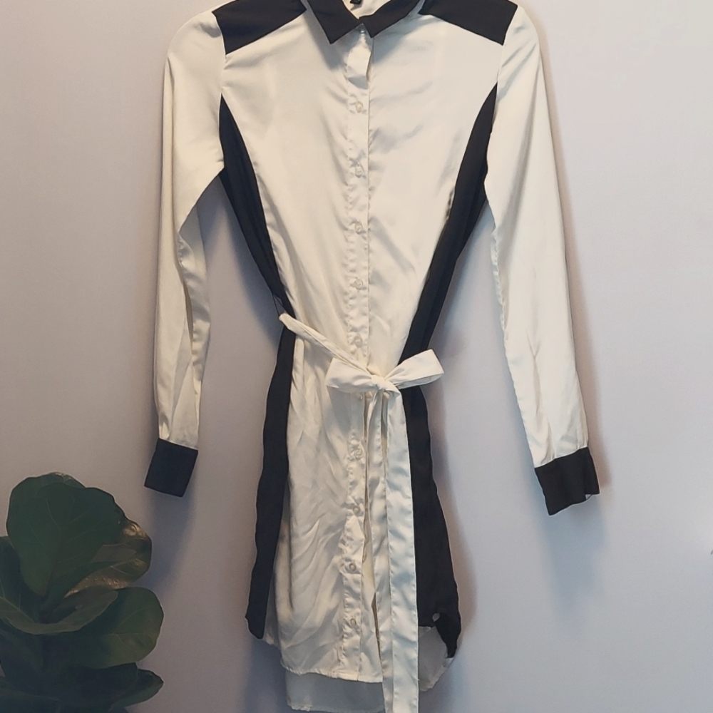 NWOT XS Jessica Simpson tuxedo dress